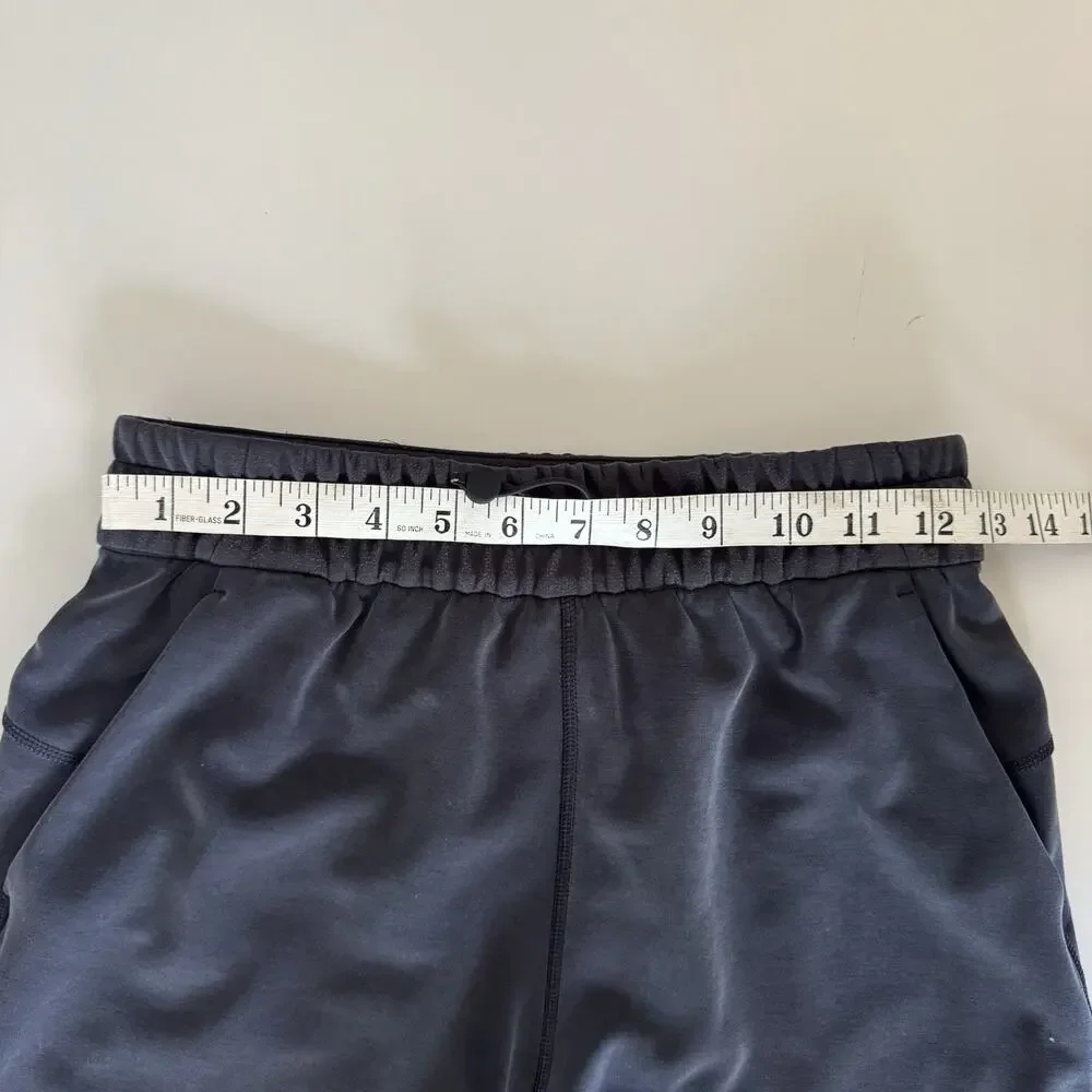 Lululemon Softstreme Bra Tank and High Rise Shorts Set Black/Grey Size 4